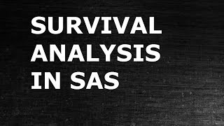 Survival Analysis in SAS  Proportional Hazard Models [upl. by Htiekel]