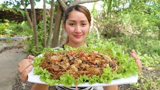 Yummy Spicy Chicken Net Stir Fry Recipe  Spicy Chicken Net Cooking  Cooking With Sros [upl. by Randa]