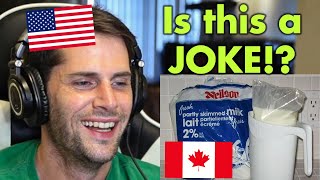 American Reacts to 25 Funny Differences Between Canadians and Americans [upl. by Birdie]