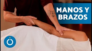 Masaje relajante de MANOS y BRAZOS 🖐️💪 Masaje para TENDINITIS [upl. by Pearla575]