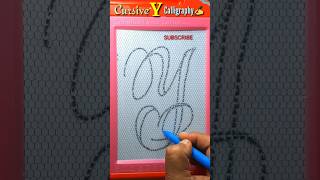 How to write alphabet y in calligraphy shorts youtubeshorts aasakooda [upl. by Germana]