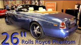 Rolls Royce Phantom Drophead with 26quot custom rims [upl. by Lundin]