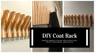 DIY Piano Style Coat Rack [upl. by Audly]