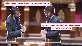 Arthur Delaporte répond à la place dOlivier Dussopt qui reste silencieux sur linjuste réforme RSA [upl. by Aniuqal]