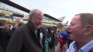 Jeremy Clarkson F1 Grid Walk Interview  2024 British Grand Prix [upl. by Ahsirek447]