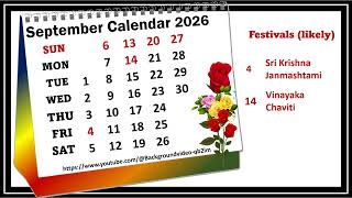 September Calendar 2026 septembercalender2026 [upl. by Hnoj]