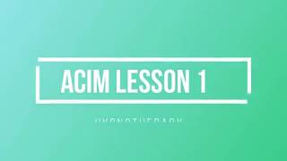 ACIM hypnosis 1 [upl. by Annabela406]