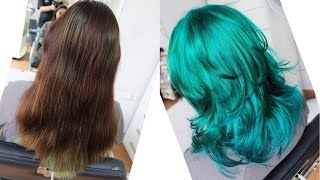 Cabelo Verde Turquesa passo a passo por Rafael Secolin [upl. by Allistir]