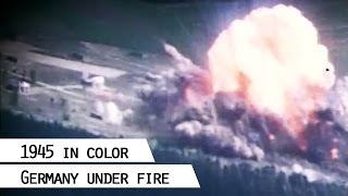 Airstrikes during World War II Germany 1945 in color [upl. by Syck582]