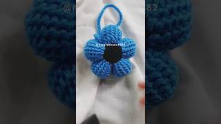 CROCHET flower keyring shortsvideo crochetflowerdesign diy crochetpatterns [upl. by Marne]