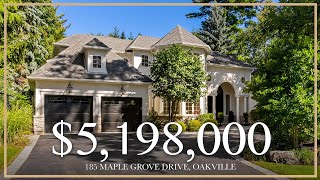 5198000  The Perfect Balance Of Luxury And Familial Warmth  185 Maple Grove Drive Oakville [upl. by Cargian]