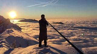 Alphorn Solo auf dem Schimbrig  über dem Nebelmeer [upl. by Niar]