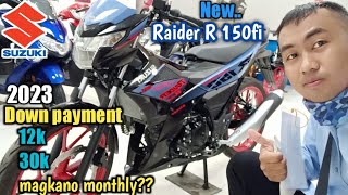 Suzuki Raider 150 fi 2023 Update Review amp Walkthrough Cash Installment Langga Gail [upl. by Noillid]