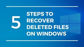 How To Recover Deleted Files From Pc Windows 10  Shift  Delete File Recovery Windows 10 11 7 [upl. by Ediva]