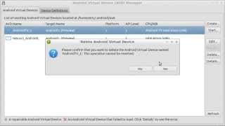 The Android Virtual Device is currently running in an emulator and cannot be deleted [upl. by Devaj]