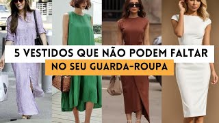 Descubra como 5 modelos de vestidos podem transformar seu guardaroupa [upl. by Aikim882]