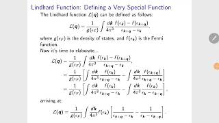 The Lindhard function a very special one [upl. by Agnese]