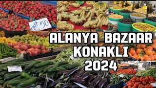 TURKISH BAZAAR in Alanya Türkiye 2024  Alanya Konakli Turkey 2024 [upl. by Yrnehnhoj]