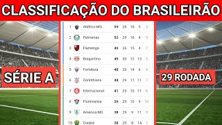 TABELA DO BRASILEIRÃO 2021  CLASSIFICAÇÃO DO BRASILEIRÃO 2021 HOJE  29ª RODADA [upl. by Kalle]