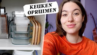 Keuken amp voorraadkast opruimen zwangerschapsverlof amp tip voor op reis 🥰  VLOG [upl. by Alaine350]