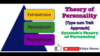 Eysencks Theory of Personality  Theories of Personality TypeTrait Approach  Vidya Venue [upl. by Einalam617]