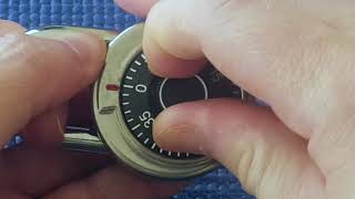 Picking 80 One of those cheap dial combination padlock with keystone shape [upl. by Nosneh]