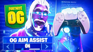 NEW OG Legacy Aim Assist  Best Controller Settings for OG Fortnite Season PS5XBOXPC [upl. by Emmeline]