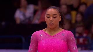 Margzetta Frazier  Floor Exercise  2018 Birmingham World Cup [upl. by Phaih]