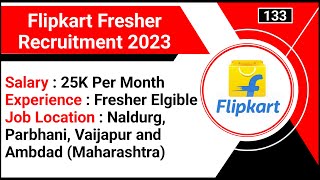 Flipkart Fresher Recruitment 2023  Flipkart Supply Chain Certification Programme Jobs  Fresher Job [upl. by Esinek]