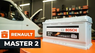 Starterbatterie bei RENAULT MASTER 2 Kastenwagen wechseln AUTODOC TUTORIAL [upl. by Montanez]