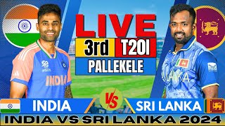 🔴 Live India vs Sri Lanka 3rd T20 Live Match Score amp Commentary  IND vs SL Live match Today [upl. by Allenod]