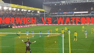 CANARIES BATTLE THOUGH THE HORNETS TO GET INTO PLAYOFFS SPOT Norwich city vs Watford Vlog [upl. by Deys]