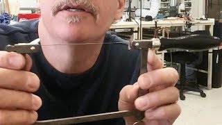 Jewelers Saw Blade Tension Adjustment [upl. by Aihsar]