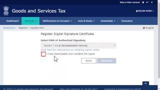 How to Register DSC  Digital Signatures on the GST Portal [upl. by Vassili]