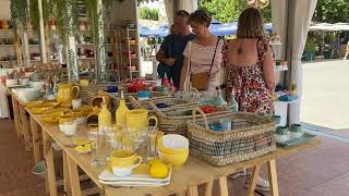 Inauguration du marché dété à la céramique et aux santons dAubagne [upl. by Eseilanna676]