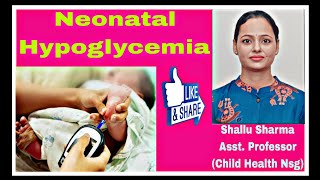 NEONATAL HYPOGLYCEMIA  Hypoglycemia in newbornlow sugar level in neonate [upl. by Poll]