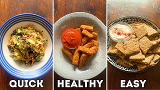 3 Easy amp Healthy Vegan Snack Recipes  Made from Tofu [upl. by Ilrebmyk]