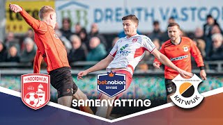 Wie wint in de BOLLENSTREEKDERBY 🌷🤯  Noordwijk vs Katwijk  Samenvatting Betnation Divisie 2324 [upl. by Kenon]