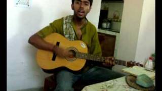 Prithibita naki Bengali version of Bheegi Bheegi on guitar with chords [upl. by Ahseyi542]