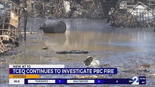 TCEQ continues investigation of Permian Basin Containers fire [upl. by Ahsinnod]