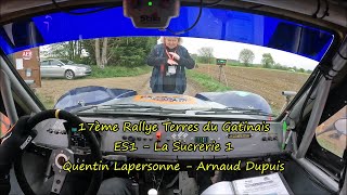 17ème Rallye Terres du Gatinais  ES1 La Sucrerie 1  Quentin Lapersonne et Arnaud Dupuis [upl. by Seidnac834]