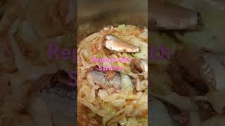 ganito pag luto s repolyo na may Sardines Ligoyummy shortvideo trending foodie ofwksa [upl. by Deys]