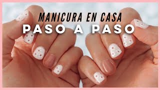 MANICURA SEMIPERMANENTE en CASA 💅🏼 PASO a PASO  Museecoco [upl. by Ayalat]