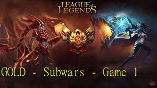 SUBWARS Letsreadsmallbooks VS Gotti255  Game 1 GOLD [upl. by Anewor]