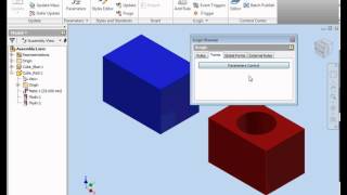 Inventor iLogic Video Tutorial 48  How to create a user form [upl. by Naffets]