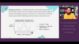 Natural selection graph  stabilizing Directional Disruptive [upl. by Yahsed]