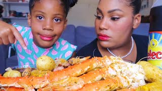 SEAFOOD BOIL MUKBANG  sephora est de retour [upl. by Creedon]