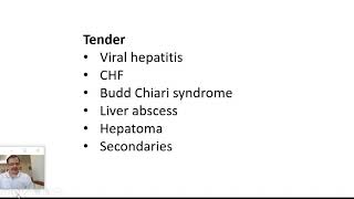 Approach to a case of hepatomegaly  liver [upl. by Illak]