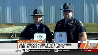 ALEA recognizes state troopers for heroic life saving acts [upl. by Caressa592]