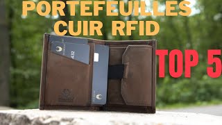 Top 5  Meilleurs Portefeuilles en Cuir avec Protection RFID en 2024 [upl. by Latisha]